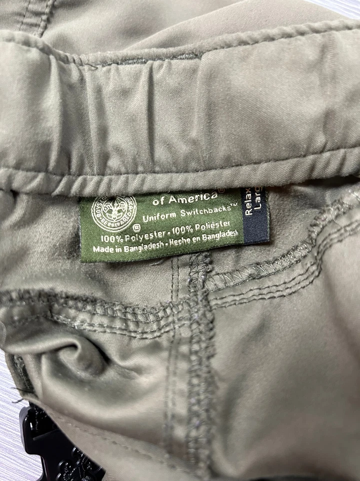 Boy Scouts of America Zip-Off Uniform Pants Men's Relaxed Large - Image 4 of 4