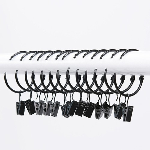 10 Pcs Vintage Curtain Rod Bling Shower Circle Rings Wearresistant eBay