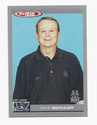 2004-05 Topps Total SILVER INSERT #392 Mike Schuler Milwaukee Bucks Basketball