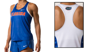 FLORIDA GATORS WOMEN'S AUTHENTIC COLLEGE NIKE DIGITAL RACE DAY SINGLET TRACK | eBay