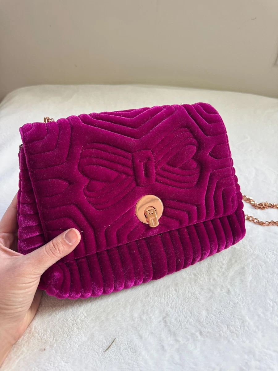 Ted Baker deep pink velvet backpack. Smaller new with tags. Buy Baker by Ted Baker Girls Pink Back to School Floral  main image 4