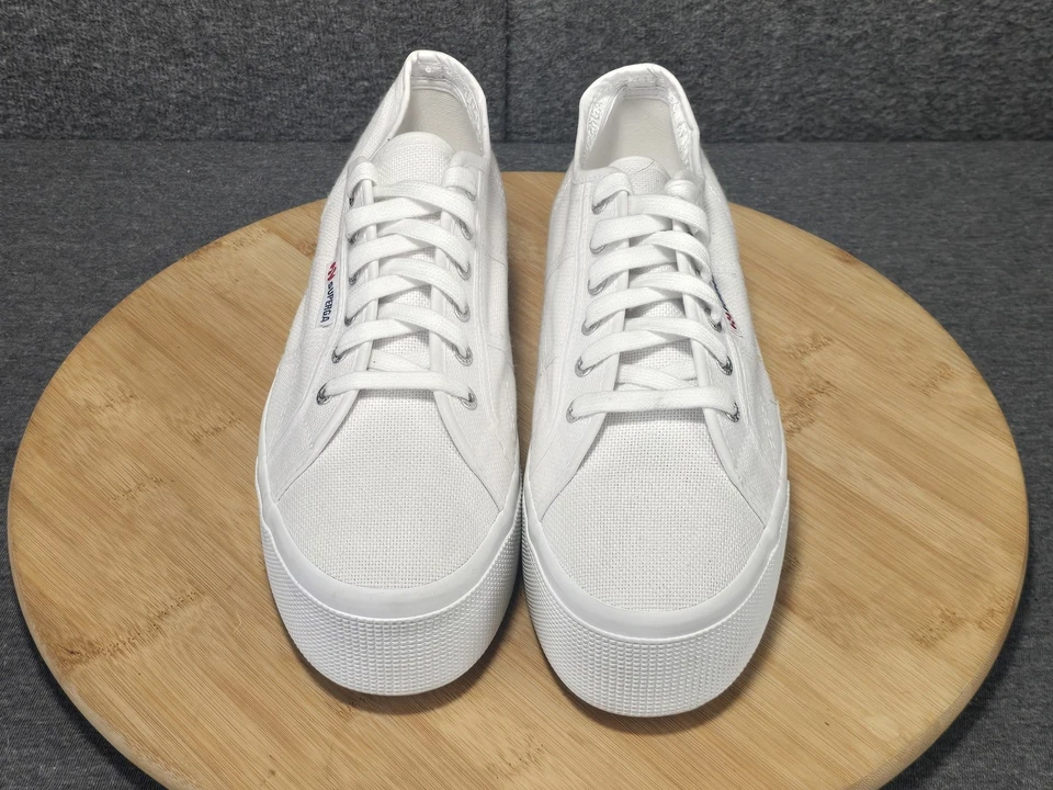 Superga 2790 Platform Women's Size 10 Shoes White Chunky Sneakers S9111LW-901 - Image 3 of 4