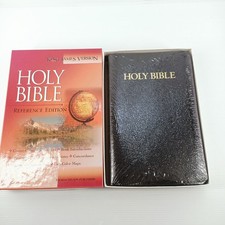 KJV Holy Bible Reference Edition  2005 Black Leather Gilded Gold New & Sealed