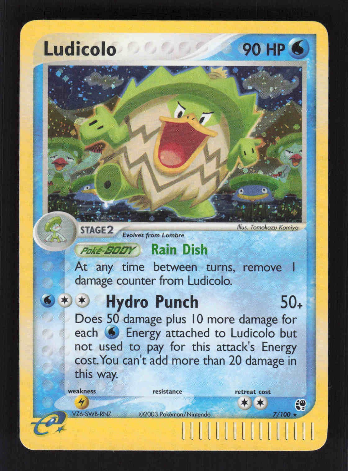Ludicolo Holo Rare Sandstorm 7/100 NM