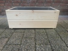 Pflanzkübel Blumenkasten Inkl. Wanne aus Terrassendielen 78x42x30 cm