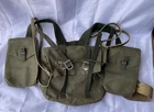 Vintage Old WW2 Swedish Swiss military Army canvas backpack webbing set complete