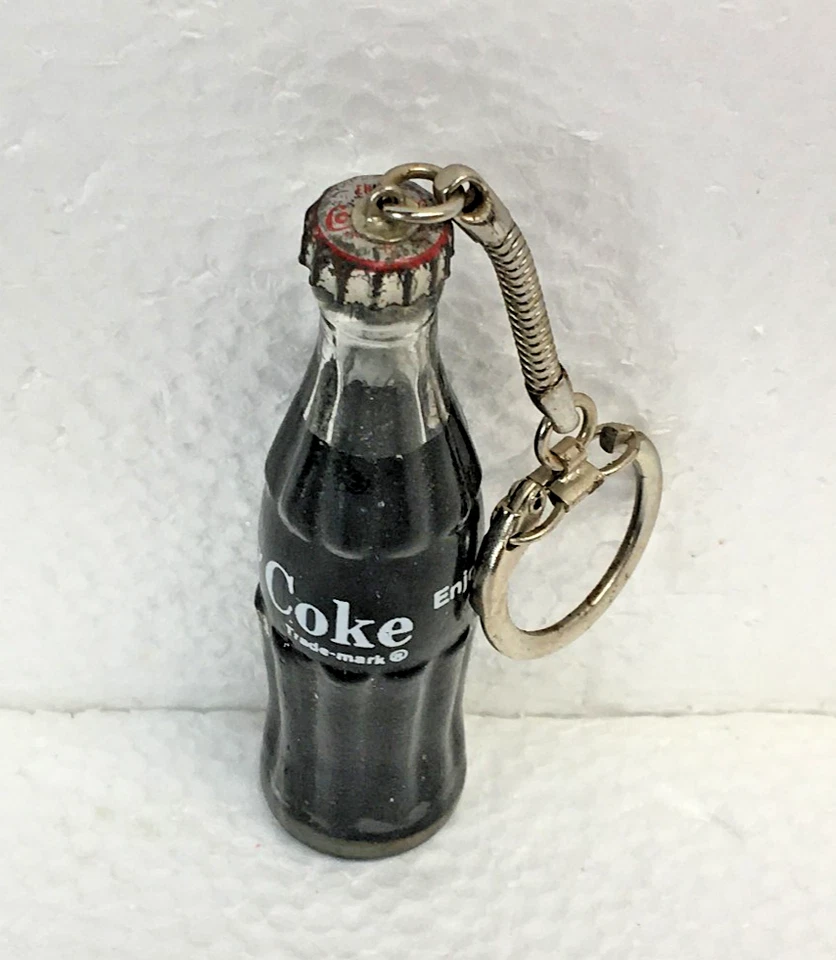 COCA~COLA  3 1/4"  GLASS  BOTTLE  ~~   KEY CHAIN KEYCHAIN - Image 2 of 4