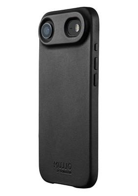 Mujjo Lederhülle iPhone Air MagSafe Schwarz