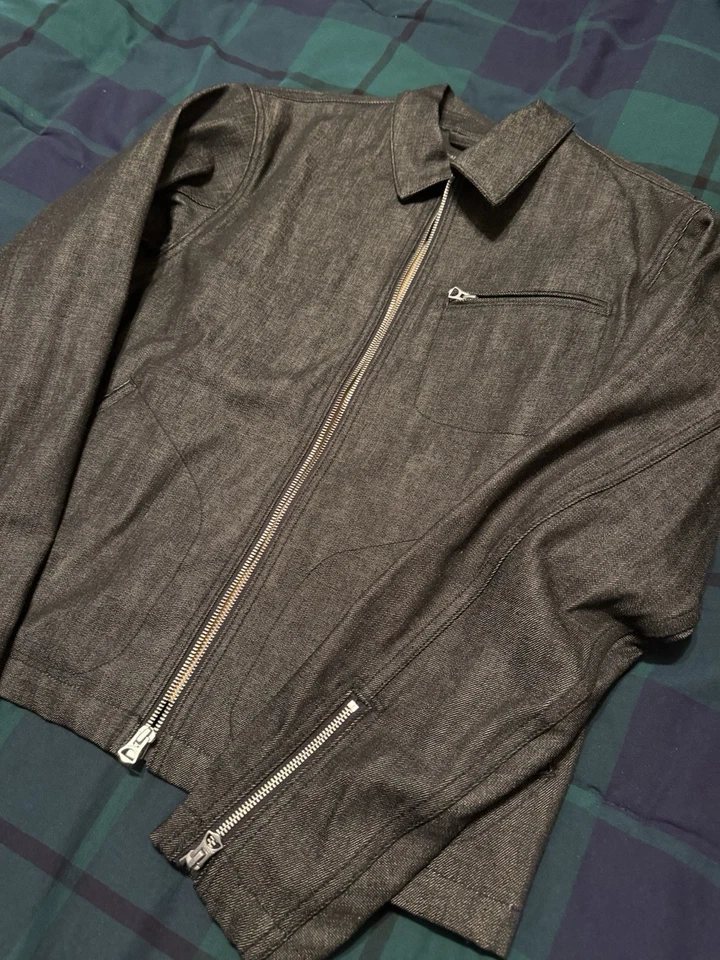 Rag and Bone Mens Black Denim Jacket size Medium - Image 2 of 4