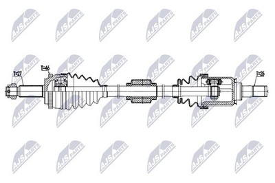 Original NTY Antriebswelle NPW-KA-424