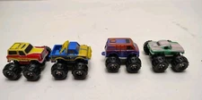 Vintage 1987 Galoob Micro Machines Monster Truck/Lot of 4 Clean See Pics Rare