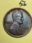 1916 LINCOLN WHEAT CENT,  high condition coin, XF/AU nice sharp details #56