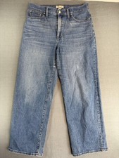 Madewell Perfect Vintage Wide Leg Jeans Womens 31 Medium Wash Blue Denim