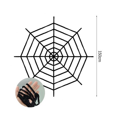 Große Plüsch Spinnen Halloween Dekorationen gruselige Spinnen Webs