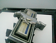 1960s Mustang Grille Horse Emblem Chrome Very good shape
