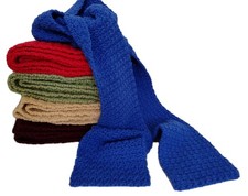 New Handmade Crochet Scarf Five Colors 7 In X 80 In