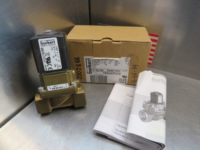Burkert 5404 A 1/2 EG BR Solenoid Valve 00467433