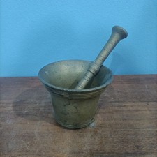 ANTICO MORTAIO BRONZO RAME FARMACIA CUCINA PESTELLO OGGETTO ARTE VINTAGE UNICO