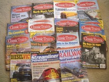 classic trains magazines 2004 2005 2006 2009 lot of   1 7