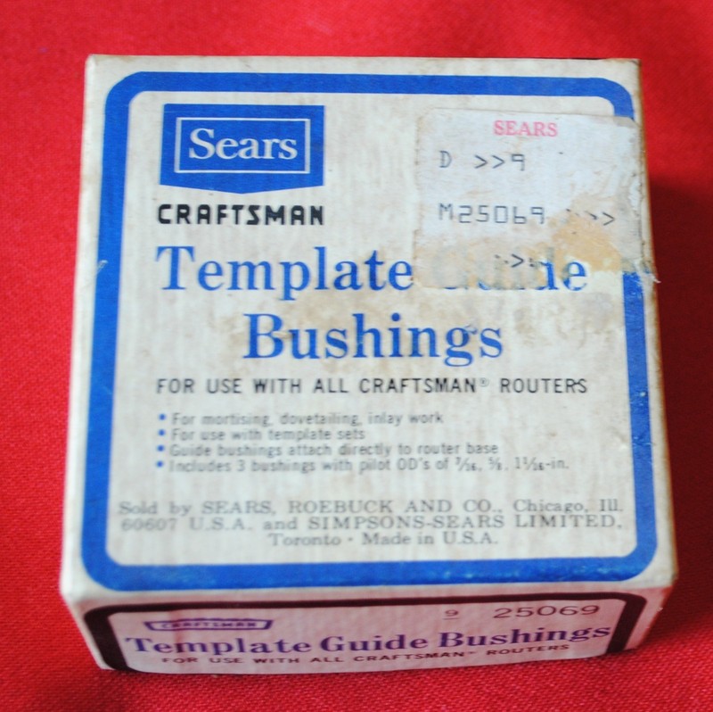 Vintage Sears Craftsman Router Template Guide Bushings 25069