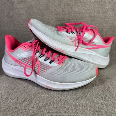 Nike Air Zoom Pegasus 39 Womens 8.5 Grey Pink Running Shoes FD0296-001