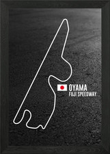 Fuji Speedway Framed Wall Art Poster Canvas Print Picture