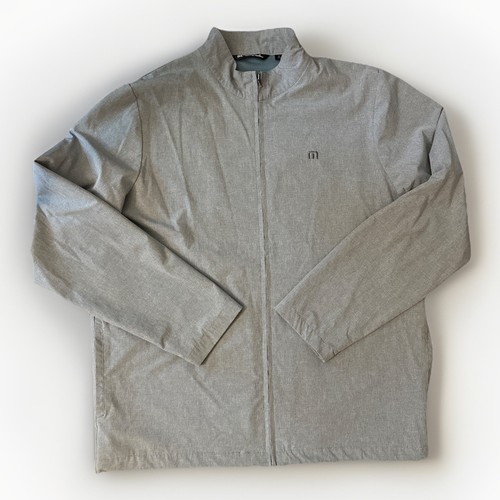 Travis Mathew Mens Jacket XL Full Zip Golf Stretch Xlarge Grey Classic - Picture 1 of 14