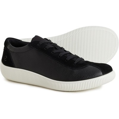 ECCO Soft Zero Leather Sneakers Shoes for Men, Black (Pick a Size) New with Box