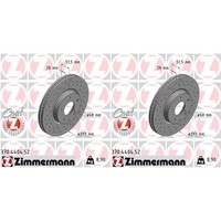 2X Zimmermann Sport Bremsscheiben 297Mm Gelocht Vorne Passend FüR Mazda 6