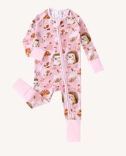 NEW Hedgehog Baby Girls Boys Bamboo Fiber Romper Jumpsuit Pajamas Sleeper