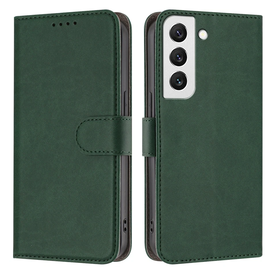 Wallet Flip Leather Phone Case For Samsung S22 S21 FE Ultra S20 S10 5G S9 Plus - Image 2 of 4