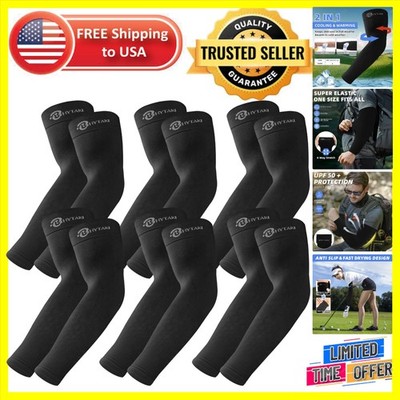 Adjustable Cooling Arm Sleeves with UPF 50   Perfect for Outdoor Activities