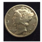 1942 Mercury (Winged Liberty Head) Dime 10C Coin Circulated Uncertified