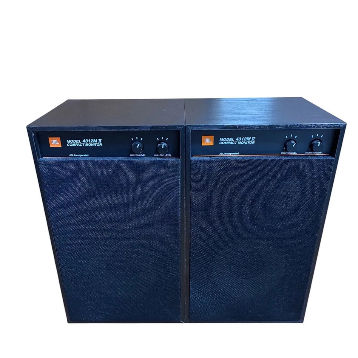 JBL 4312M 2 Ⅱ pair Compact monitor speakers 3 Way Black wood