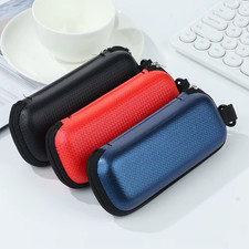 Portable EVA Glasses Case with Lanyard, Zipper Hard Eyewear Protector for Men