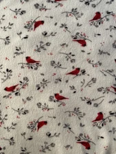 Aria Collection Long Nightgown Sz 4X Cardinals Red Birds Soft Fleece Pockets!