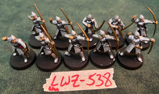 10x 25mm Painted Lord of the Rings Archers One Broken Bow Lot LWZ-538