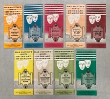 Max Factor's Hints On The Art of Make-Up, 9 Booklet Set  (1954) PAM  E-46