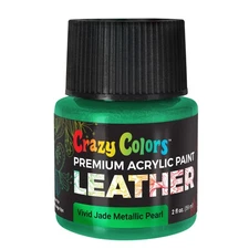 Vivid Jade Green Metallic Pearl Acrylic Leather Shoe Paint, 2oz - Sneakers, Bags