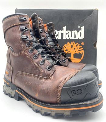 Timberland PRO Boondock Men's NEW Soft-Toe Work Boots Brown US Size 8 M