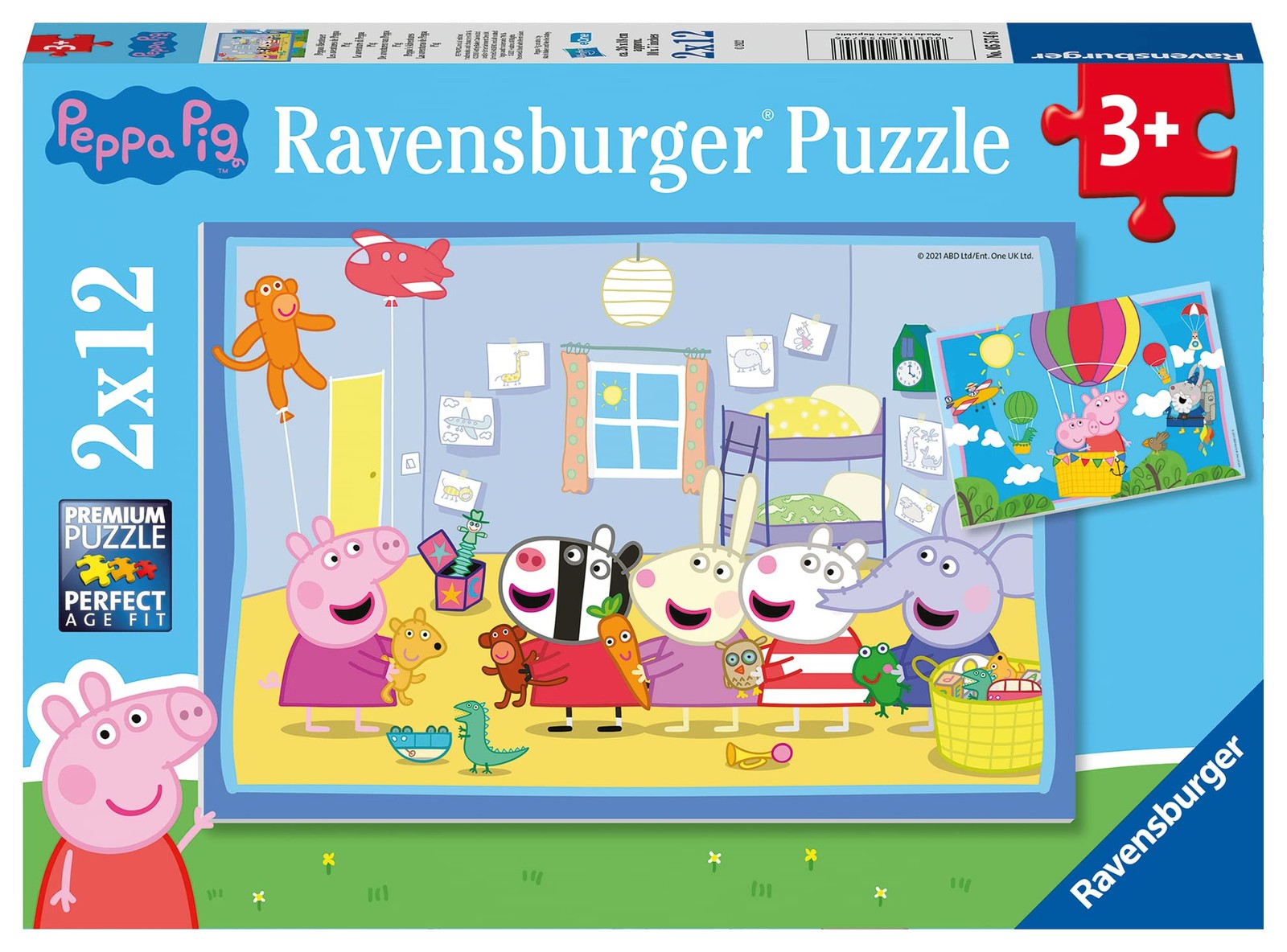 Ravensburger 05574 Adventure 2 x 12 Pieces Peppa Pig Puzzle for Children from 3 3590₽