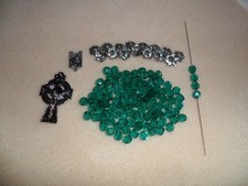 Rosary-Making Components - DIY Partial Kit - Silver-Toned Celtic Crucifix
