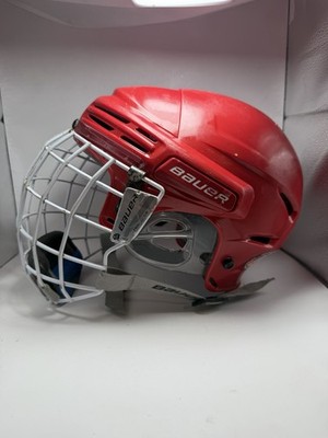 Bauer BHH7500 Hockey Helmet Red w/ Full Face Mask FM5100 S/P