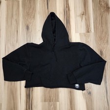 Vintage Wu Tang Clan Wu Wear Hoodie XL Womens Cropped Black Sweater Small