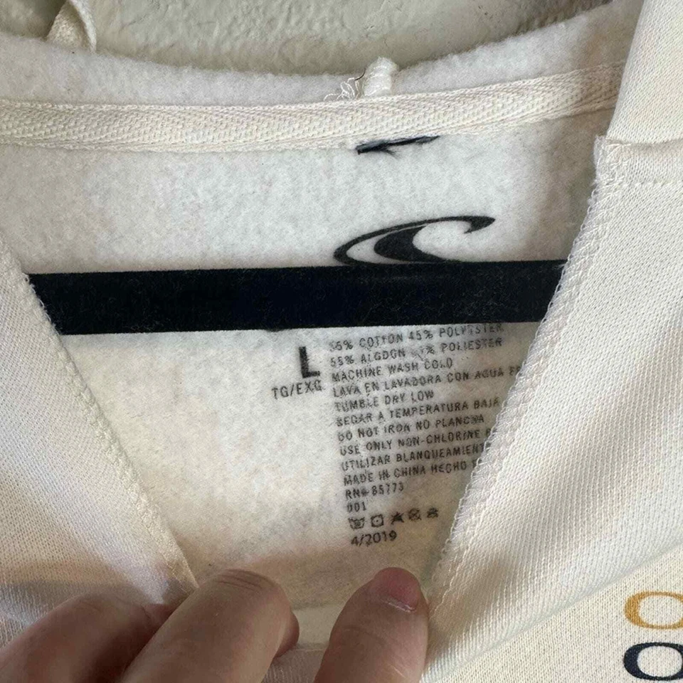 Sudadera con Capucha O’Neill Estampada Wave Wash Crema Foto 4 de 4