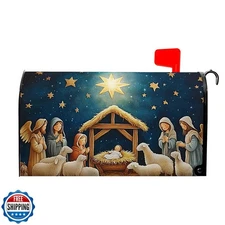 VentuCoven Christma Nativity Mailbox Cover Merry Christma Mailbox Covers Magn
