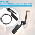 Universal Black Aluminum Gas Pedal Compatible with Street Rat Rod GM Chevy Fo...