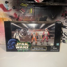 Star Wars  Power of the Force - Cinema Scenes Rebel Pilots set of 3 figures.