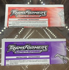 Transformers Universe Night Slash Cheetor & Frostbite   s Instructions Hasbro 2005