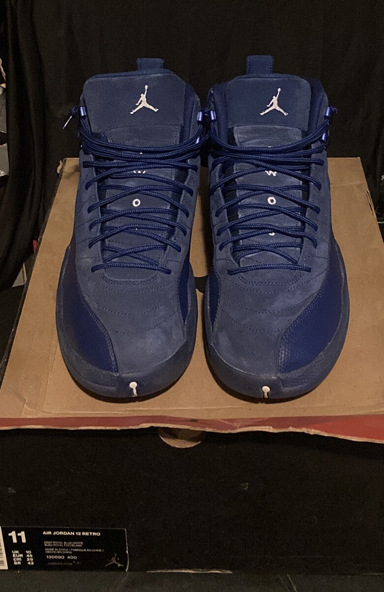 Nike Air Jordan 12 Retro XII Deep Royal Blue Suede Sz 11 OG  display picture 1